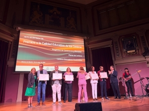 El IES Los Montes de Colmenar recibe en Madrid el Primer Premio nacional a Planes de Lectura en el ámbito escolar